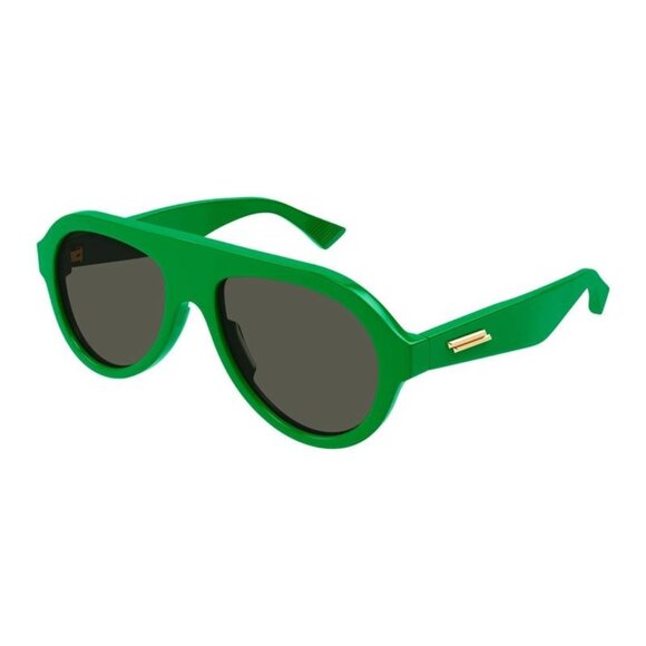 NEW BOTTEGA VENETA BV1214S 003, GREEN UNISEX SUNGLASSES BOTTEGA VENETA - Picture 1 of 3